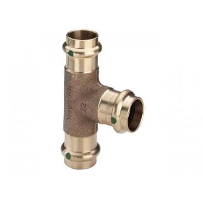 dad24 | 298 388  Viega Md 2218 Sanpress T-Stück / 15 x 22 x 15