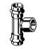 dad24 | Bild 2 | 437 220  Viega Md 2317.2 SP Inox T-Stück IG / 42 x ½“ x 42