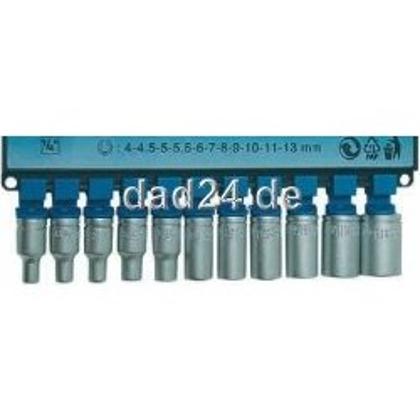 dad24 | 11tlg. Steckschlüssel Satz - 1/4 Zoll / 4- 13mm