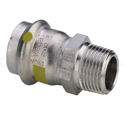 dad24 | 486 785  Viega Md 0211 SP Inox G-Übergangsstück AG / 28 x 1“
