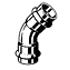 dad24 | Bild 2 | 486 136  Viega Md 0226 Sanpress Inox G-Bogen 45 ii / 18