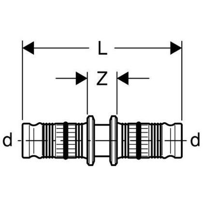 dad24 | 623.505.00.5 Geberit Mepla Kupplung (PVDF)  26 mm