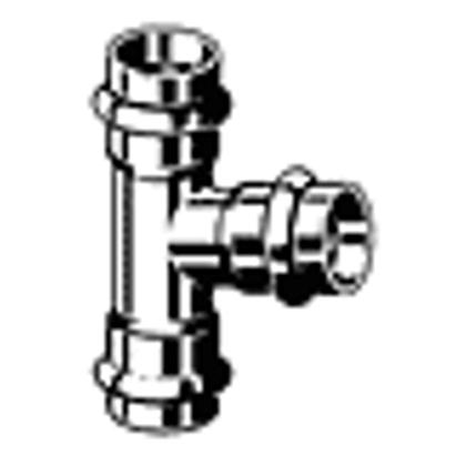 dad24 | 435 837  Viega Md 2318 Sanpress Inox T-Stück / 42 x 35 x 42