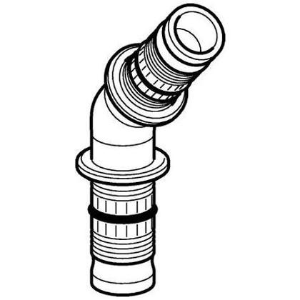 dad24 | 627.245.00.5 Geberit Mepla Winkel 45 Grad (PVDF)  63 mm 